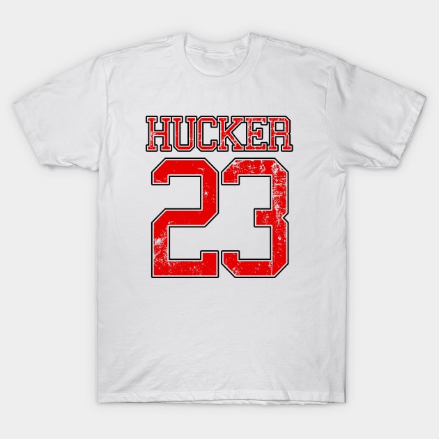 HUCKER Twenty Three Red T-Shirt by Hucker Apparel